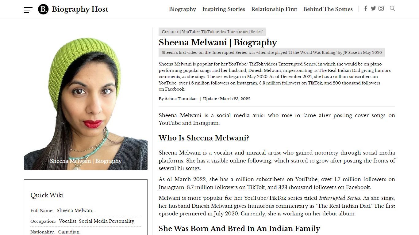 Sheena Melwani - Husband Face, Wedding & Family - Biography